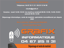 Tablet Screenshot of grafix.fr